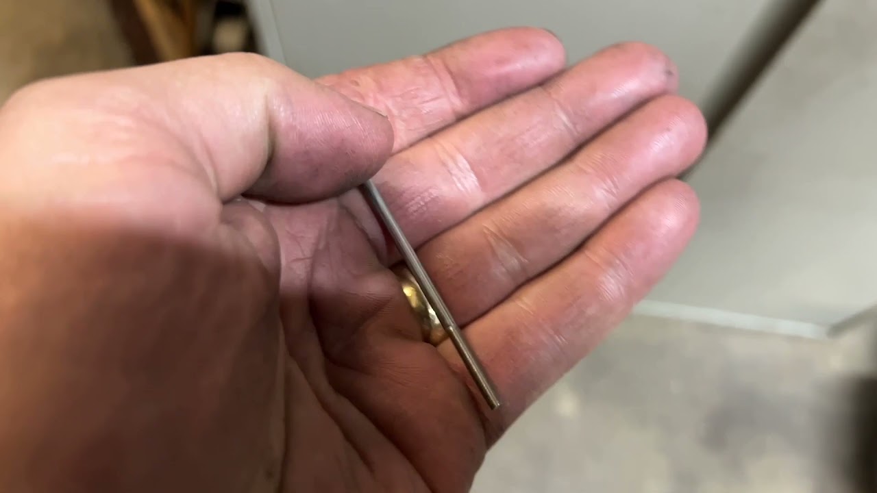 Machining point on small diameter pin