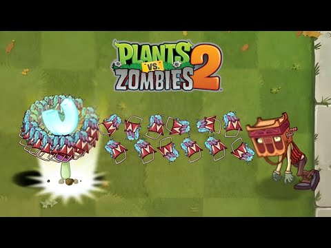 What Plant Max Level can kill Grinder-head Zombie using only 1 plant food? | Plants Vs Zombies |