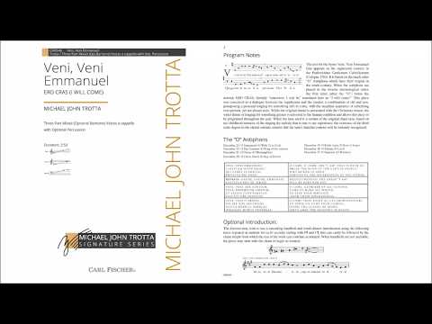 Veni Veni Emmanuel (CM9546) by Michael John Trotta
