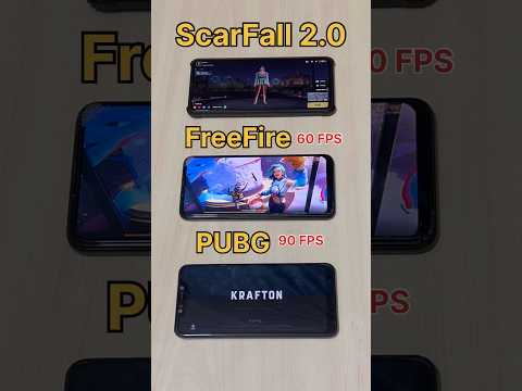 ScarFall 2.0 😈 vs FREEFIRE 💀 vs PUBG - GAMING SPEED TEST #freefire #scarfall #pubgmobile #shorts