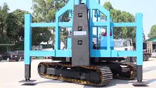 รถปั้นจั่นตอกเสาเข็มตีนตะขาบ ตุ้ม 5.5 ตัน