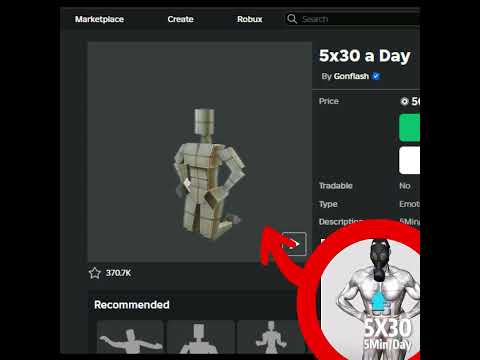 5x30 Min/Day Roblox EMOTE!?? 💀 #roblox #robloxedit #robloxgames #mm2 #memes #workout