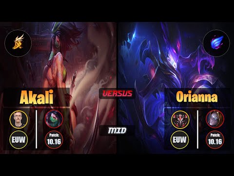 MagiFelix AKALI (Mid) [Fleet Footwork] VS ORIANNA - Grandmaster EUW Patch 10.16