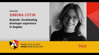 Download the video "Keynote: Accelerating developer experience in Angular - Simona Cotin - NG-BE 2023"