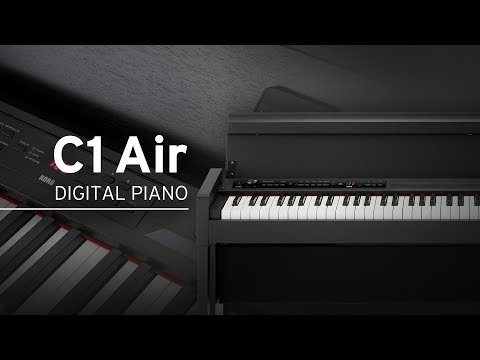 Korg C1 Air Digital Piano with RH3 Action, Bluetooth Audio Receiver - Black Black 88 Key image 5