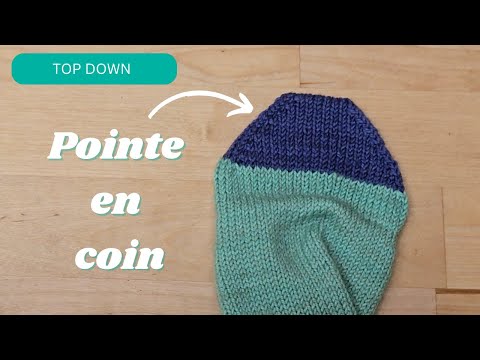 Shortened Wedge Point from the Leg - Knitting Tutorial