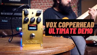 Video thumbnail for Vox Valvenergy Copperhead Drive | Ultimate Pedal Demo by TonePedia