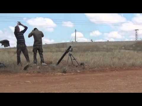 استهداف قوات النظام بقذائف الهاون من قبل الفوج الأول في خان العسل في محافظة حلب