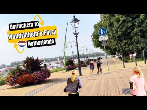 E-biking 🇳🇱: Station Gorinchem to Ferry to Woudrichem The Netherlands - 4K HDR