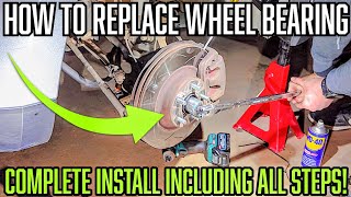Front Wheel Bearing Replacement Subaru SH Forester DIY 2008 2009 2010 2011 2012 2013