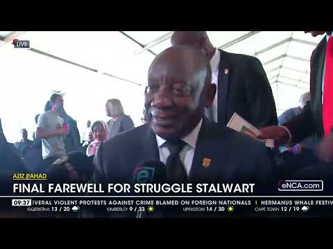 President Ramaphosa, family and friends pay tribute to Aziz Pahad