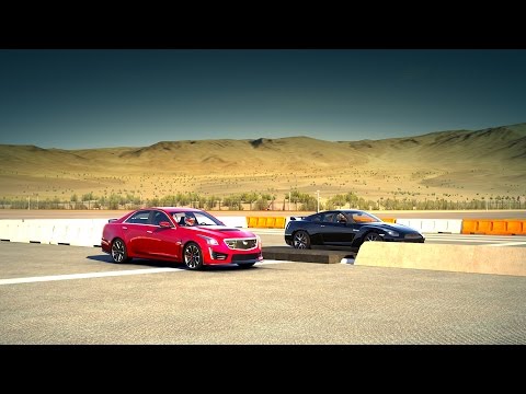 Forza 6: 2016 Cadillac CTS-V Sedan vs Nissan GT-R vs Corvette Z06 vs 2011 CTS-V Coupe - Drag Race