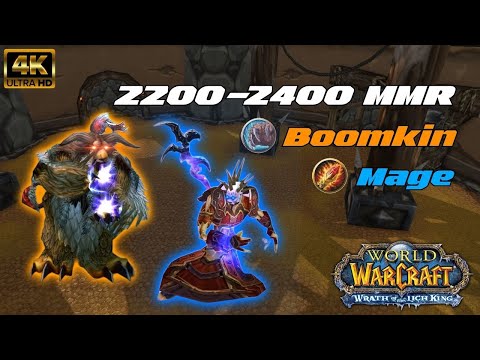 2200-2400 MMR Moonkin Mage 2v2 Arena Wotlk Classic Season 7