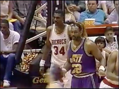 Hakeem locks down Karl Malone - 1994 WCF Game 1