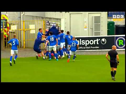 DERBY DAY DELIGHT - DAVID MCDAID LATE WINNER - GLENAVON V PORTADOWN 2024 IRISH PREMIERSHIP FOOTBALL