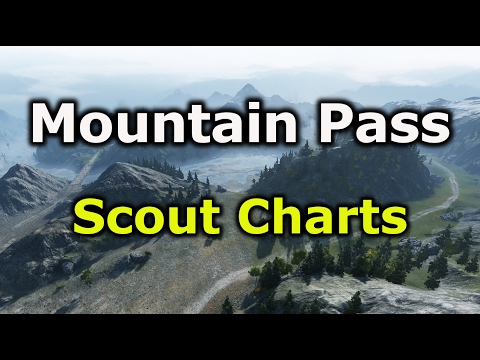 World of Tanks: Scout Guide Charts - Mountain Pass - Northwest Spawn (9.17)