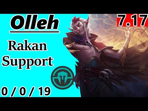 IMT Olleh as Rakan Support - S7 Patch 7.17 - RANK 4 NA Challenger - Full Gameplay