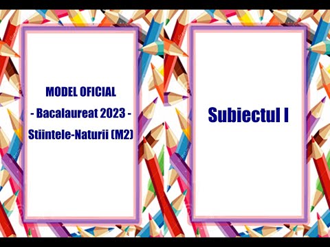 MODEL OFICIAL - Bacalaureat 2023 - Stiintele-naturii (M2)-Matematica-Subiectul I