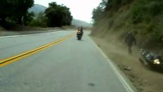 preview picture of video 'motorcycle crash at glendora mountain road'