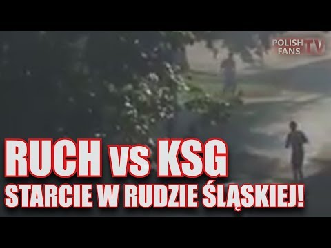 Ruda Śląska: RUCH vs KSG - starcie z użyciem rakietnic i pistoletów do paintballa [low quality]