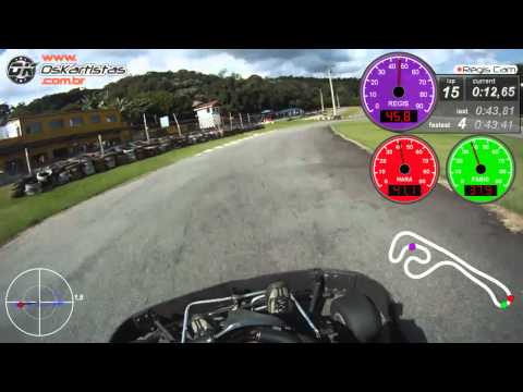 Campeonato OsKartistas 14/04/2012 Atibaia 13HP REGIS GoPro/QStarz/Dashware