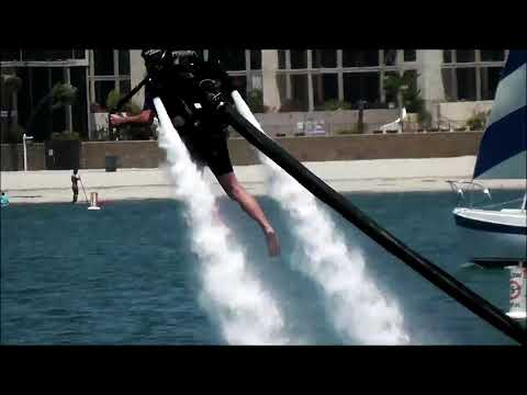 Jet Pack Scary Crash Close Call
