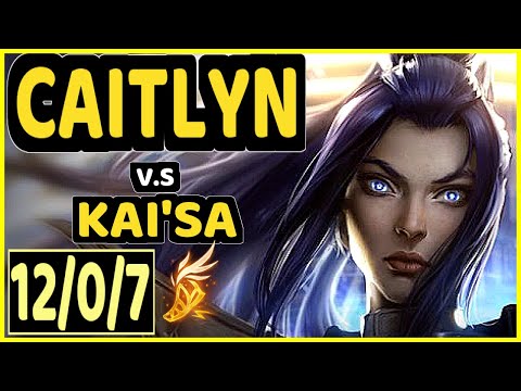 KLAUS (CAITLYN) vs KAI'SA - QUADRAKILL 12/0/7 KDA BOTTOM ADC CHALLENGER GAMEPLAY - BR