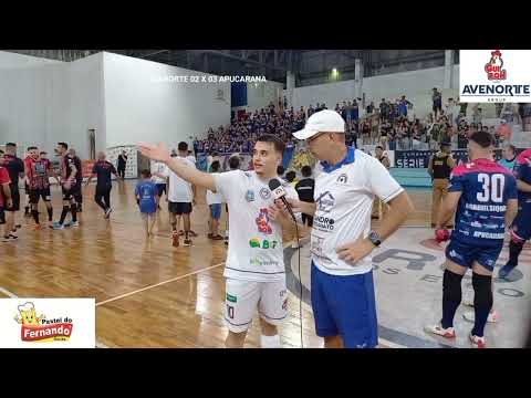 JOGADOR PULGUINHA DO CIANORTE FUTSAL GUIBON FOODS,PÓS JOGO CIANORTE FUTSAL 02 X 03 APUCARANA FUTSAL