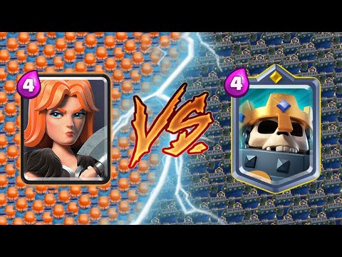 VALKYRIE Vs SKELETON KING - Clash Royale Challenge #337