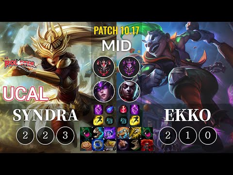 KT Ucal Syndra vs Ekko Mid - KR Patch 10.17