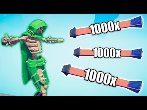 ZOMBIE SKELETON GIANT vs 1000x OVERPOWERED UNITS - TABS | Totally Accurate Battle Simulator 2025