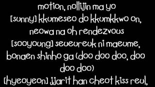 SNSD (소녀시대)- 텔레파시 Telepathy lyrics