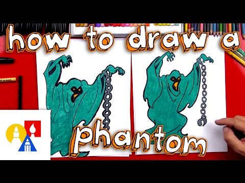 How To Draw A Phantom Ghost From Scooby Doo