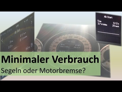 Minimaler Verbrauch: Segeln oder Motorbremse?