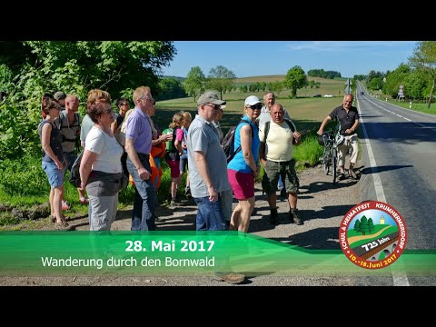 Wanderung durch den Bornwald am 28. Mai 2017 zum Schul- und Heimatfest 2017 in Krumhermersdorf