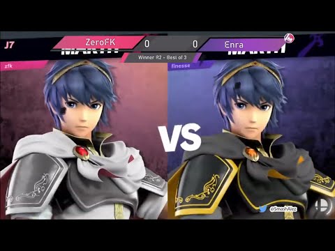 Smash à Lez Bi-Monthly #24 - ZeroFK (Marth, Meta Knight) Vs. Enra (Marth) - Winner R2