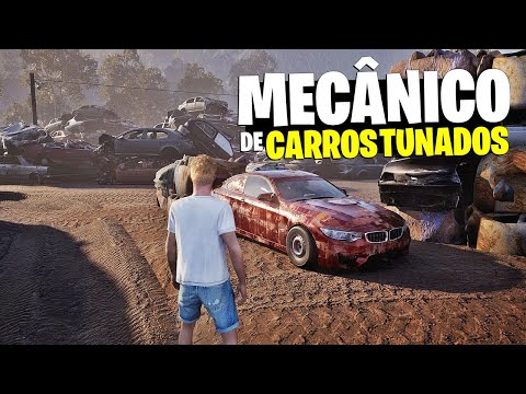 ESSE JOGO ME SURPREENDEU!! | SIMULADOR de MECÂNICO DE CARROS TUNADOS MUITO INTERESSANTE!