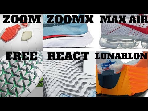 Nike Dämpfungstechnologien im Vergleich! AIR VS ZOOM VS LUNARLON VS FREE VS REACT VS ZOOMX