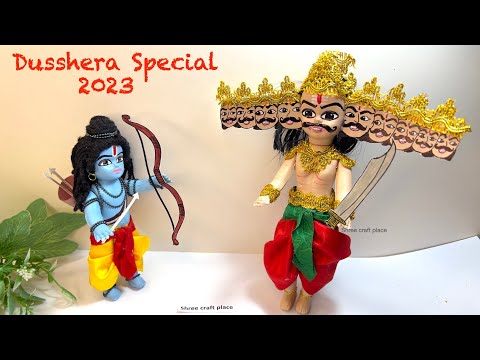 Diwali Special/Shri Ram ji & Ravan making with dolls/राम और रावन का स्वरूप बनाना सीखें