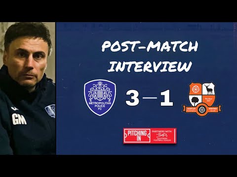 GAVIN MACPHERSON INTERVIEW: Met. Police 3-1 Hartley Wintney