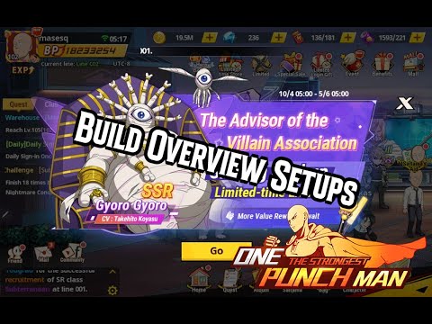 Gyoro Gyoro Build Overview & Setups One Punch Man The Strongest