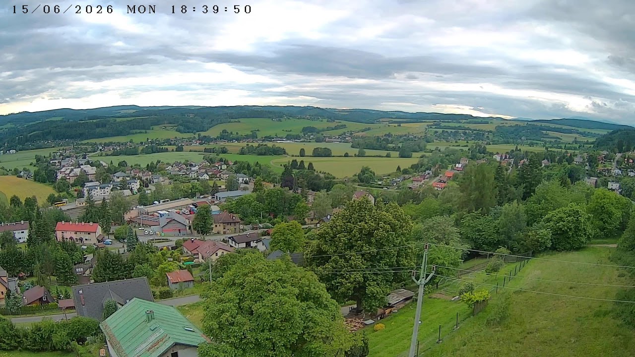 Live webcam view of Malé Svatoňovice Valley Panorama