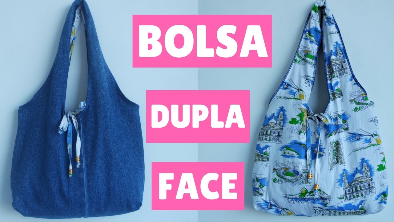 DIY BOLSA DUPLA FACE FEITA COM PERNAS DE  JEANS -  SUELLEN REDESIGN