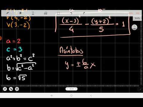 4.10 Hipérbola - Encontrar la ecuación de una hipérbola con centro (h,k) (ejemplo 1)