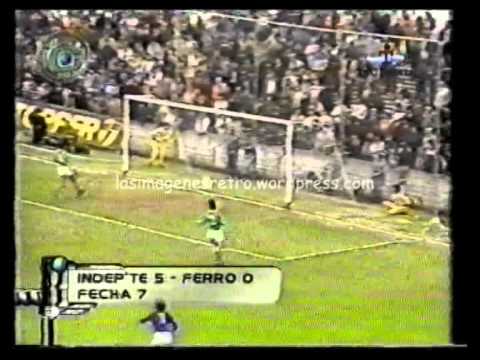 Independiente 5 - Ferro 0 (Metropolitano 1982)