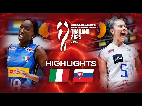 Italy 🇮🇹 vs. Slovakia 🇸🇰 - Highlights | Women's World Championships 2025