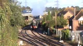 preview picture of video '70000 at Redbridge with the Cathedrals Express 11/9/12'