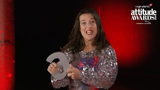 Rosie Jones on being a gay, disabled women in comedy at the Attitude Awards video