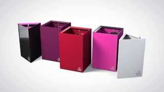 Samozavlažovací kvetináč FLOWER LOVER TRIANGLE 27x27x27 cm