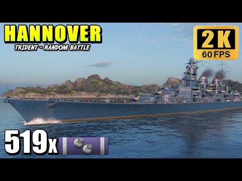 Super battleship Hannover - The right flank cleared in 10 minutes